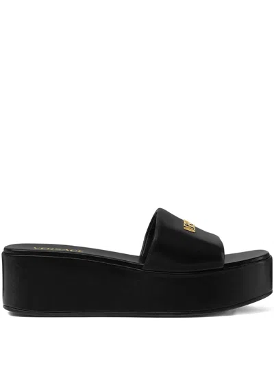 Versace Tag Mule T.62 In Black
