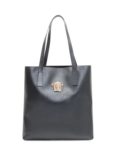 Versace Tote Bag In Black