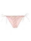 Versace 'treasure' Bikini Bottom In Pink
