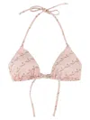 Versace 'treasure' Bikini Top In Pink