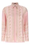 Versace Silk Twill Shirt With Scarf Print