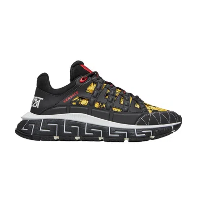 Pre-owned Versace Trigreca 'barocco Print - Black' | Men's Size 11