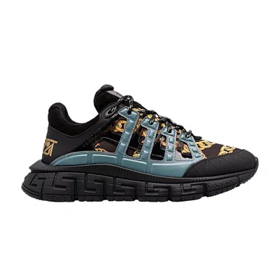 Pre-owned Versace Trigreca 'black Gold' | Men's Size 42