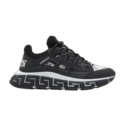 Pre-owned Versace Trigreca 'black White' | Men's Size 43