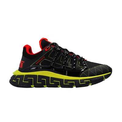 Pre-owned Versace Trigreca 'black Yellow' | Men's Size 42.5