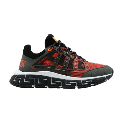 Pre-owned Versace Trigreca 'bright Orange' | Men's Size 44