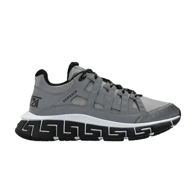 Pre-owned Versace Trigreca 'grey' | Men's Size 43 In Gray