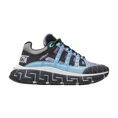 Pre-owned Versace Trigreca 'milan - Blue' | Men's Size 43