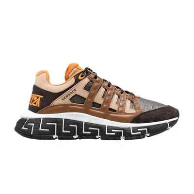 Pre-owned Versace Trigreca 'testa Moro Beige' | Brown | Men's Size 43.5