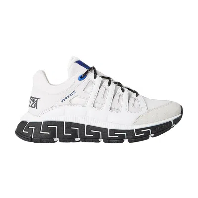 Pre-owned Versace Trigreca 'white Black Blue' | Men's Size 43