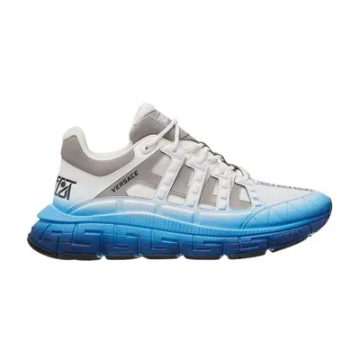 Pre-owned Versace Trigreca 'white Grey Blue' | Men's Size 43