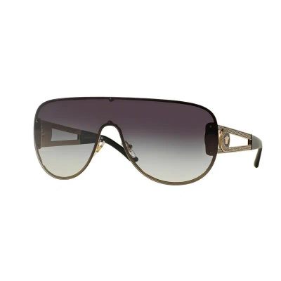 Versace Grey Gradient Shield Ladies Sunglasses Ve2166 12528g 141 In Gray