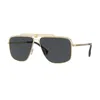 Versace Men's Ve2242-100287 Fashion 61mm Gold Sunglasses