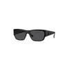 Versace Logo-plaque Rectangle-frame Sunglasses In Black