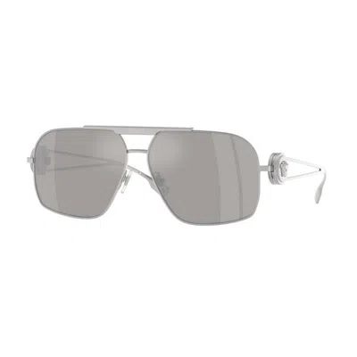 Versace Mann Sunglass Ve2269 In Hellgrau Verspiegelt Silber