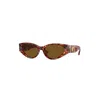 Versace Polarized Brown Cat Eye Ladies Sunglasses Ve4454 543783 55