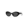 Versace 56mm Gradient Oval Sunglasses