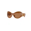 Versace Bronze Irregular Ladies Sunglasses Ve4462 544773 58 In Brown
