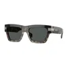Versace 55mm Plaque Rectangular Sunglasses
