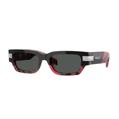 Versace Eyewear Rectangle In Black