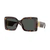 Versace Medusa-plaque Oversized-frame Sunglasses