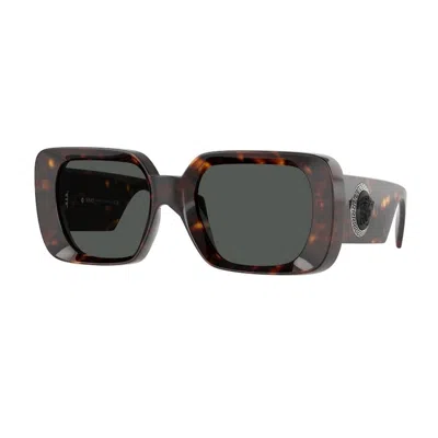 Versace Women's  Ve4473u 108/87 Sunglasses In Havana