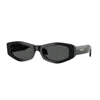 Versace 54mm Irregular Sunglasses In Black