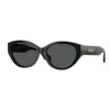 Versace 56mm Gradient Oval Sunglasses
