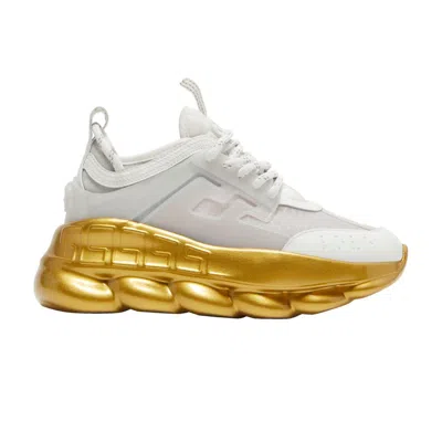Pre-owned Versace Wmns Chain Reaction 'white Gold' | Women's Size 38