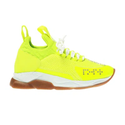 Pre-owned Versace Wmns Cross Chainer 'neon Yellow Gum' | Women's Size 35.5