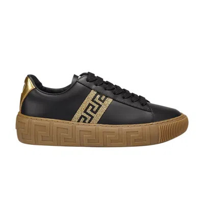 Pre-owned Versace Wmns Greca 'black Gold' | Women's Size 36