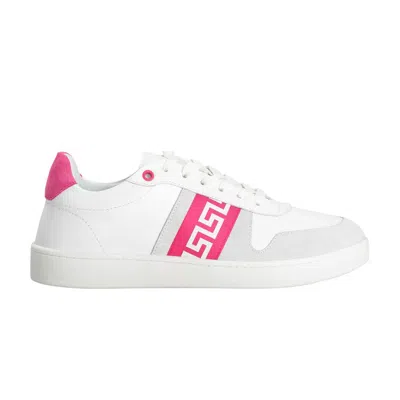 Pre-owned Versace Wmns La Greca Sneaker 'white Pink' | Women's Size 38