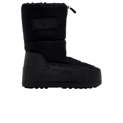 Pre-owned Versace Wmns Milano Snow Boot 'black Palladium' | Women's Size 37