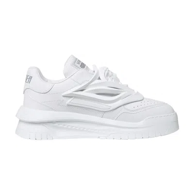 Pre-owned Versace Wmns Odissea Caged Rubber Medusa Sneaker 'white' | Women's Size 35