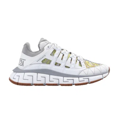Pre-owned Versace Wmns Trigreca 'barocco Print - White' 2020 | Women's Size 39.5