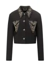 Versace Blazer Informal In Crepe Di Lana Light Weight In Multi