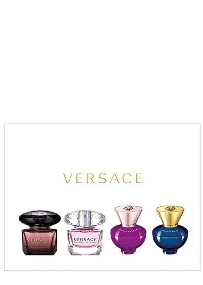 Versace Womens Mini Perfume Set 4 X 5ml In White