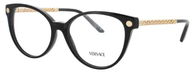 Versace Versa-style 0ve3353 Acetate Eyeglasses 54-16-140 With Case In Multi