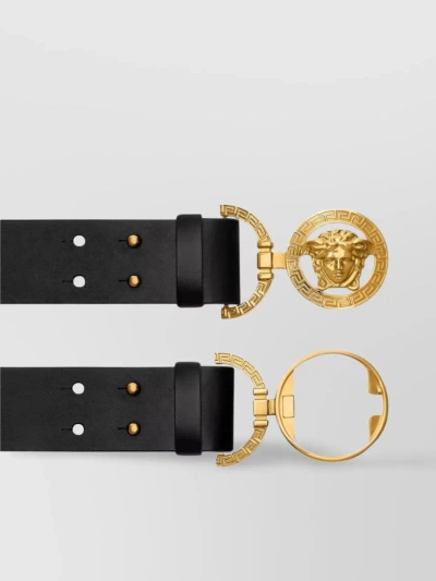 Versace Versatile Adjustable Fit Belts In Black