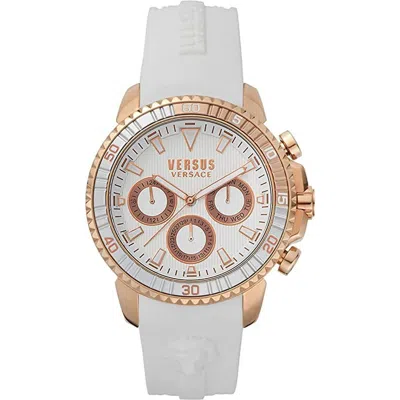 Pre-owned Versace Versus By  Men Watch Chronograph Aberdeen S30050017 Silicone