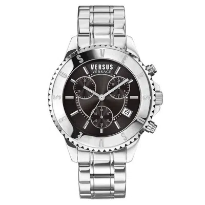 Pre-owned Versace Versus By  Men Watch Chronograph Tokyo Vspgn2219 Stainless Steel