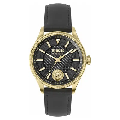 Pre-owned Versace Versus By  Men's Wristwatch Colonne Vsphi4921 Leather