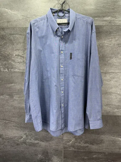 Pre-owned Versace Versus Gianni  Shirt Button Up In Blue
