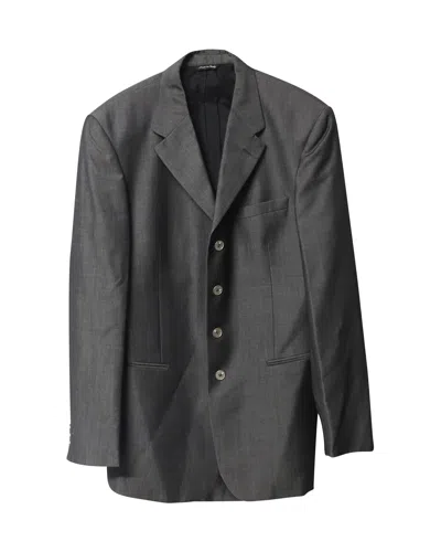 Versace Versus  Blazer In Grey Virgin Wool