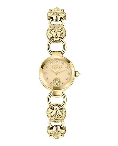 Pre-owned Versace Versus  Womens Broadwood Petite Gold 26mm Bracelet Fashion Watch