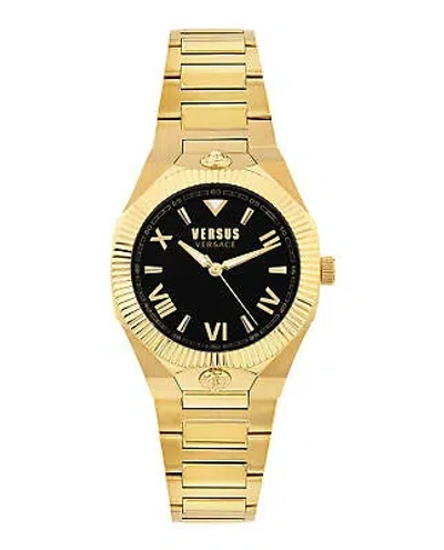 Pre-owned Versace Versus  Womens Echo Park Gold 36mm Bracelet Fashion Watch