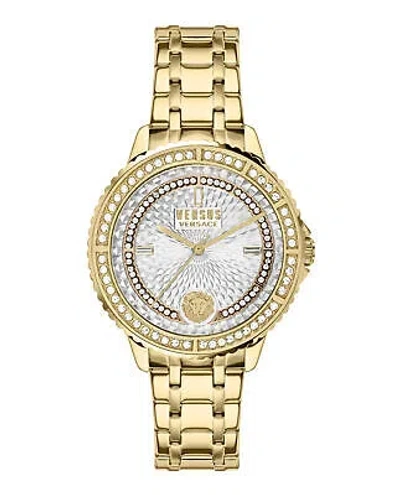 Pre-owned Versace Versus  Womens Montorgueil Gold 38mm Bracelet Fashion Watch