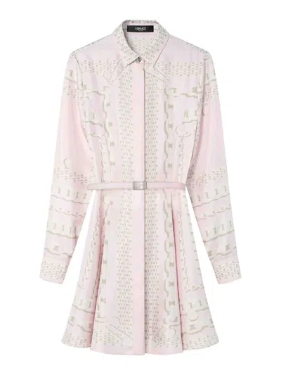 VERSACE VESTIDO MIDI - BLANCO