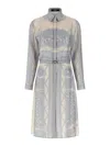 Versace Foulard Print Silk Twill Mini Dress In Multicolour