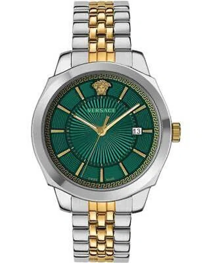 Pre-owned Versace Vev901623 Mens Watch Icon Classic 42mm 5atm